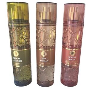 Bath & Body Works Womens Body Mist Rare 3pcs Set Free as A Flower Viva Vanilla